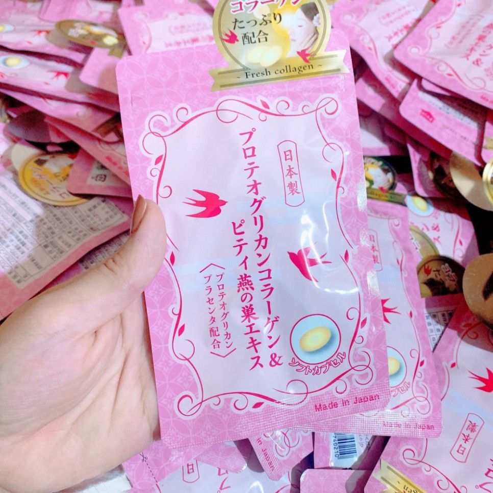 Viên Uống Koharu Collagen Tươi Nhật Bản - Collagen Chiết Xuất TỔ YẾN Và SỤN MŨI CÁ HỒI 30 Viên