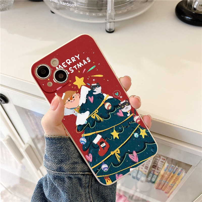 Ốp lưng iphone chàng trai bên cây thông noell từ  13promax 11 promax 12 pro max 6 6plus 7 plus 8 x xr xsmax