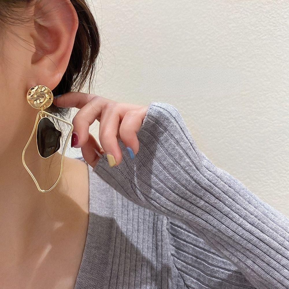 Bông Tai Hình Học Kiểu Cách Sang Trọng Cho Nữ