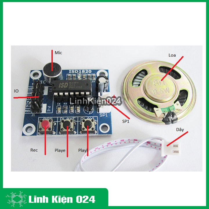 Module Ghi Âm ISD1820 V2