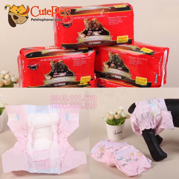 Bỉm cho chó mèo cái DONO Disposale Diapers tã lót cho chó mèo - CutePets