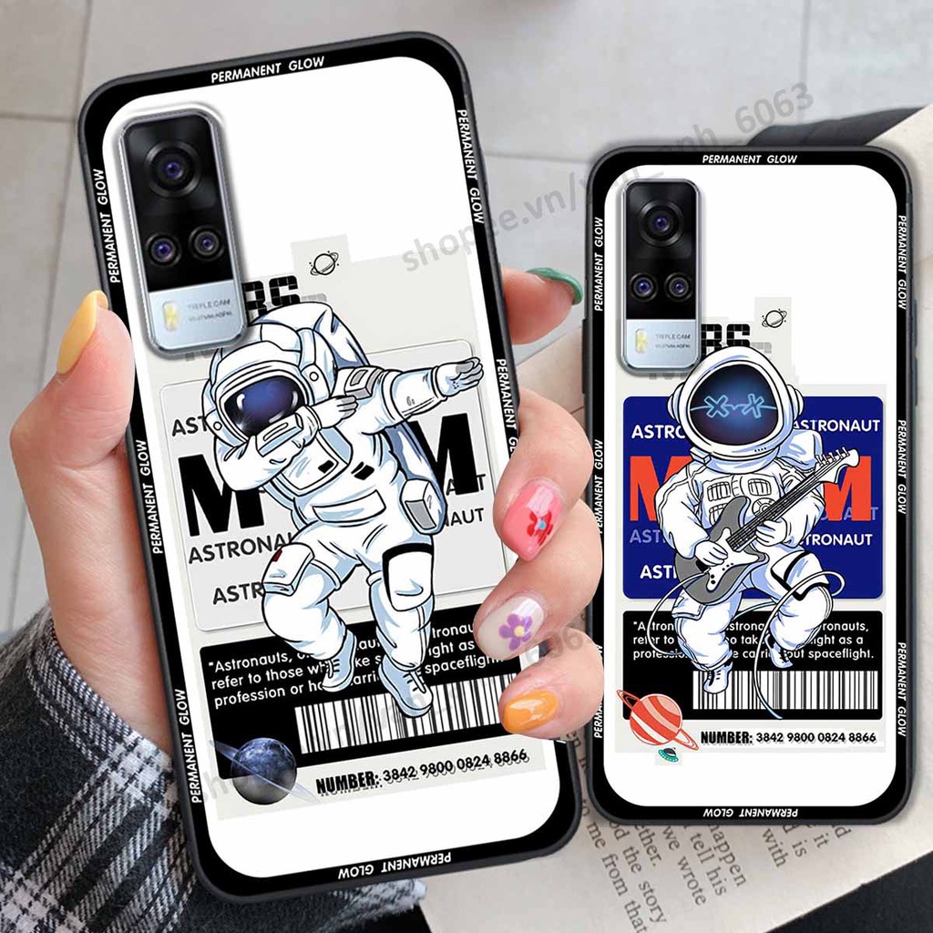 Ốp Vivo Y51 2020 be@r brick mars thời trang, ốp lưng điện thoại viền dẻo siêu chất