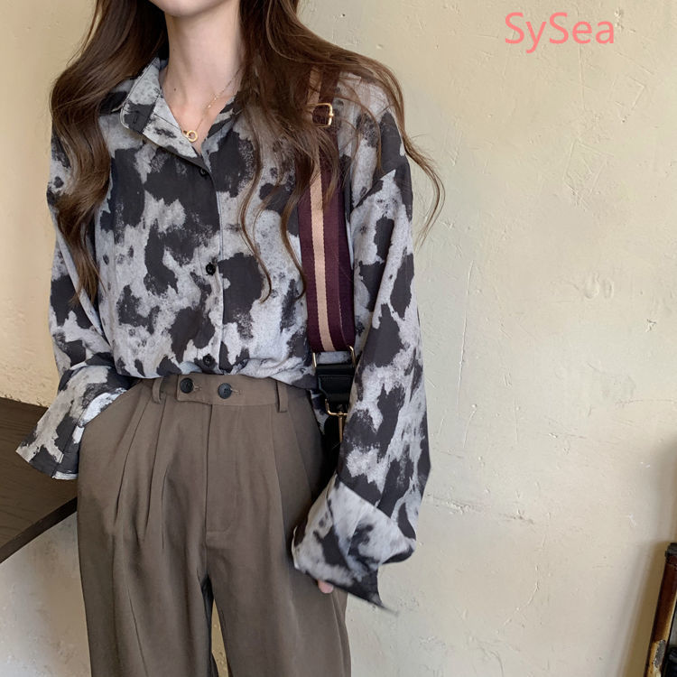 Áo Sơ Mi Chiffon Tay Dài Dáng Rộng Thời Trang Mùa Hè Cho Nữ