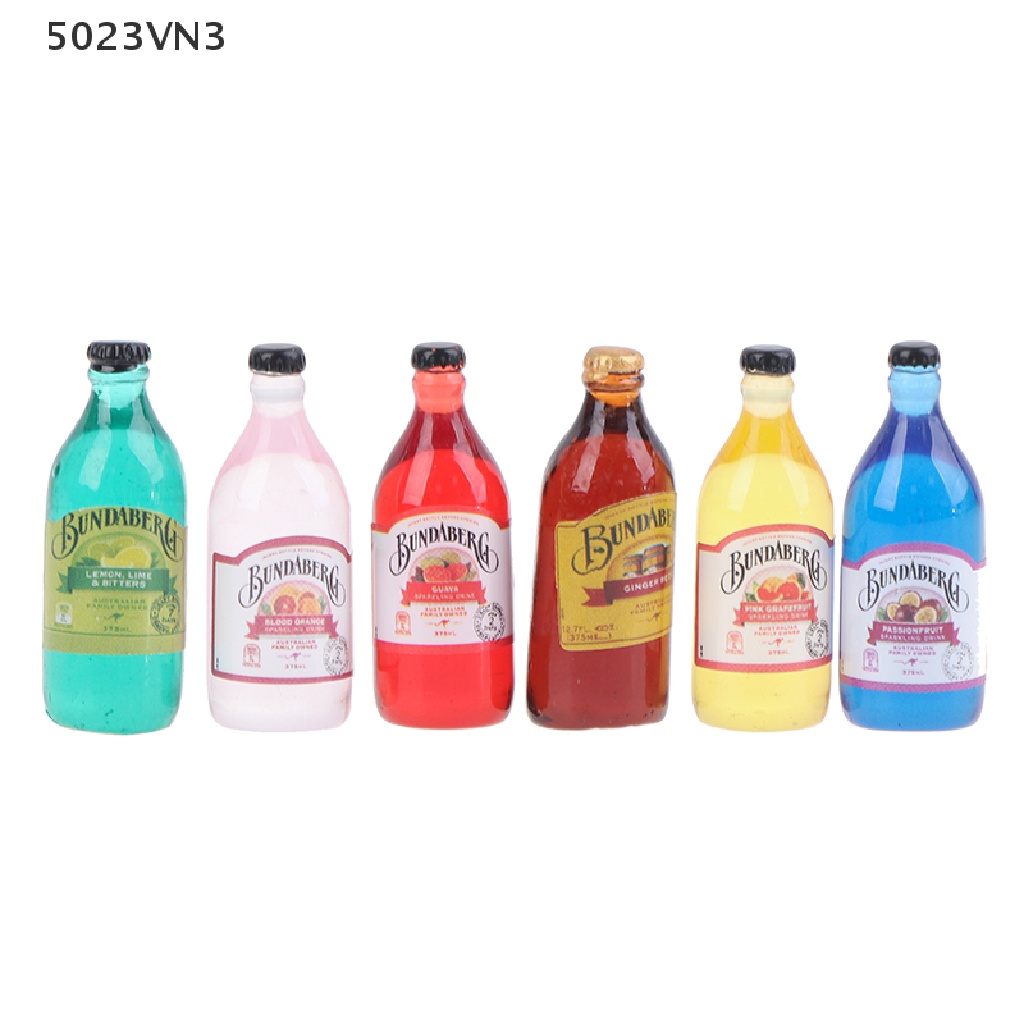 [EPVN] 10Pcs 1:12 1:6 Dollhouse Miniature Drink Bottles Model Dolls Kitchen Accessories {EP}