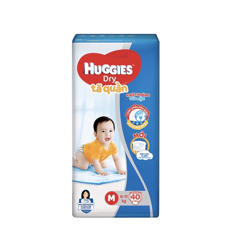 Tã Quần Huggies Dry M40 (40 Miếng)