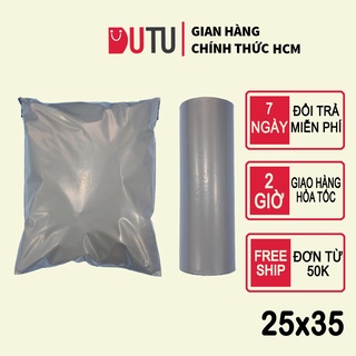 [SIÊU RẺ] 100 Túi Niêm Phong Đóng Hàng Tự Dính Gói Hàng Nhanh, Tiết Kiệm Chi Phí Đóng Gói Màu  XÁM GHI Size 25x35