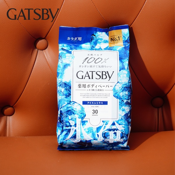 GIẤY ƯỚT KHỬ MÙI GATSBY ICE CITRUS | khăn giấy ướt diệt khuẩn[FREE SHIP] TỪ ĐƠN 50K, [Loại Đặc Biệt]