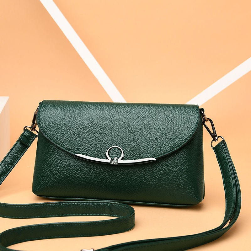 ☃❉Túi Đeo Chéo Da Thật Mềm Thời Trang 2020 Cho Phụ Nữ Trung Niên