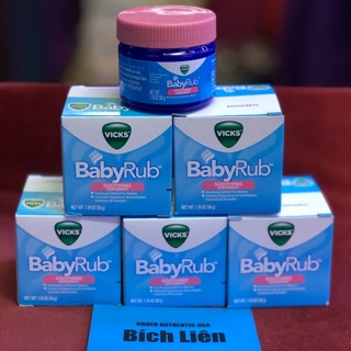 Dầu bôi ấm ngực Vicks BabyRub giúp bé chống cảm lạnh, nghẹt mũi