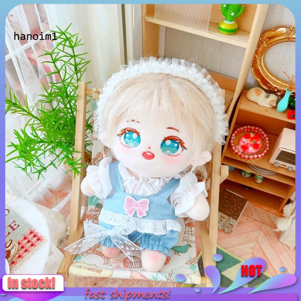 Bộ Quần Yếm Và Búp Bê 20cm Dễ Thương Cho Búp Bê