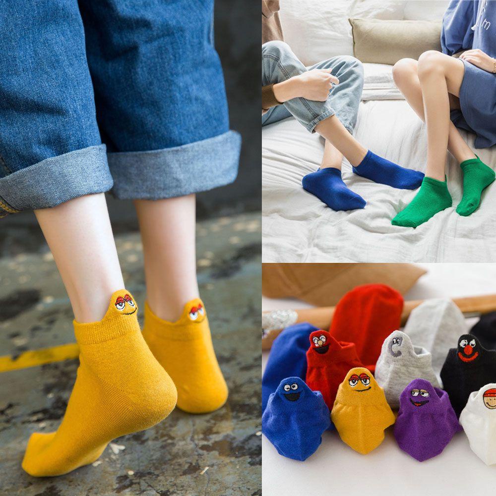 Vớ Cổ Thấp Thoáng Khí Hình Đôi Mắt Hoạt Hình Dễ Thương