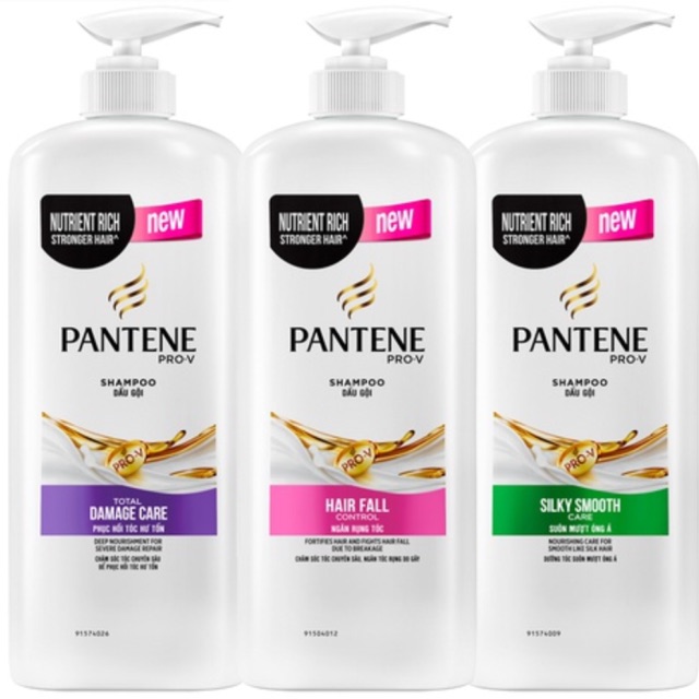 Dầu gội Pantene Pro-V 650ml (phục hồi hư tổn, ngăn rụng tóc, suôn mượt óng ả)
