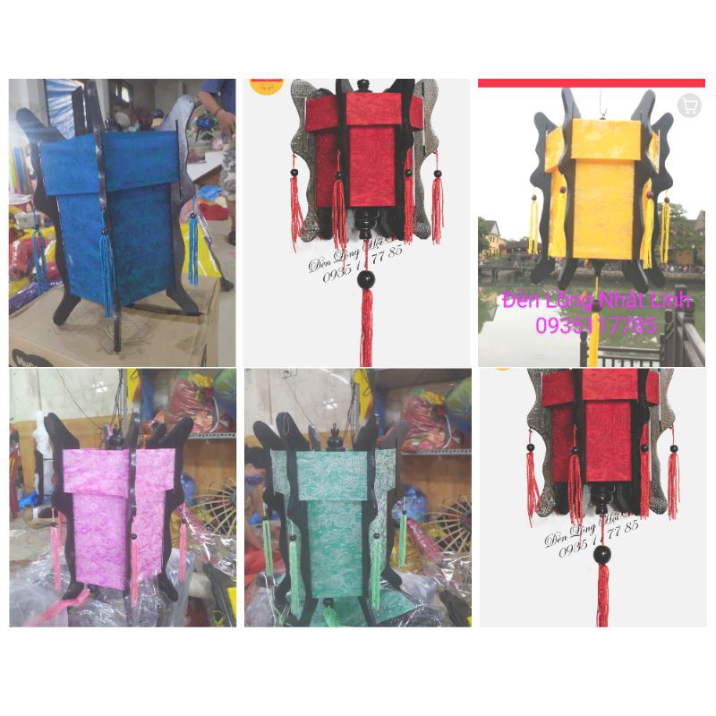 Đèn lồng gỗ lục giác