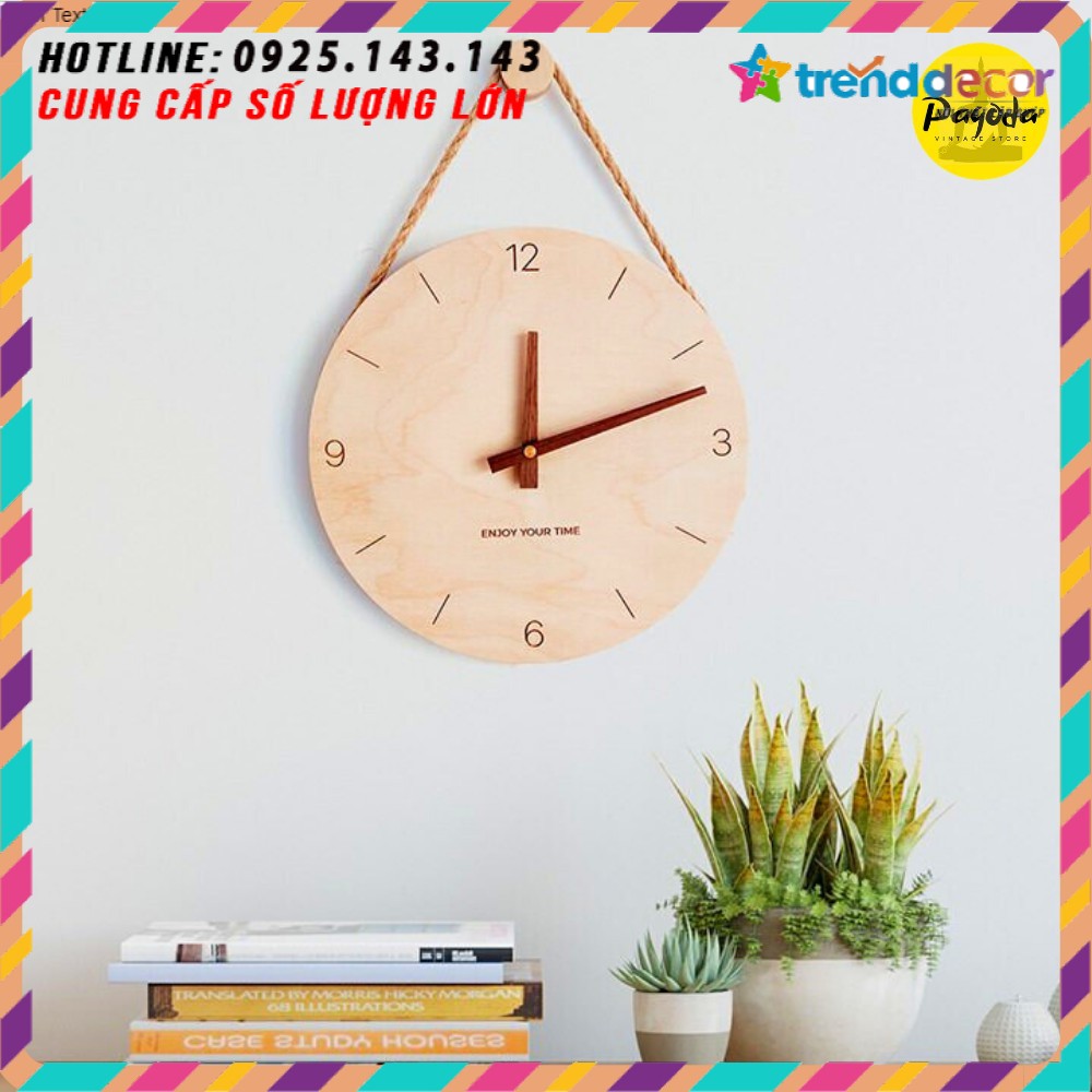 Đồng hồ treo tường phong cách châu Âu đường kính 35cm kim trôi trang trí decor nhà và quán cafe hiện đại