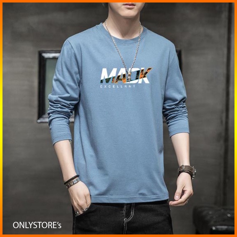 Áo nỉ nam dài tay cổ tròn chất nỉ da cá | Áo sweater nỉ nam nữ unisex form rộng freesize 55-70kg