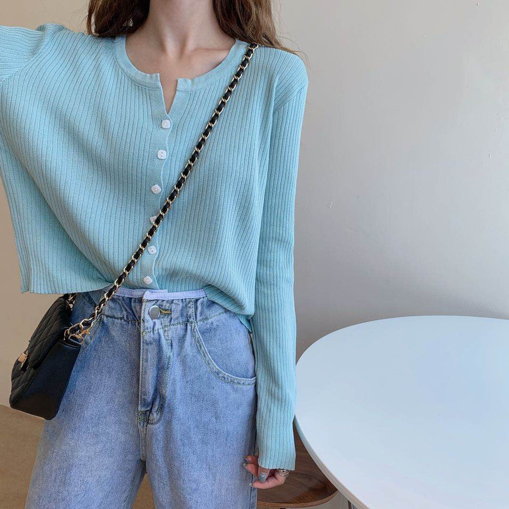 Áo khoác Cardigan dệt kim phong cách thời trang Hàn dành cho nữ | BigBuy360 - bigbuy360.vn