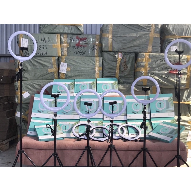 Đèn Livestream 26 33 36 45 54 cm đi kèm Chân đỡ đèn bằng sắt dài 2m1 nhập khẩu mới 100%