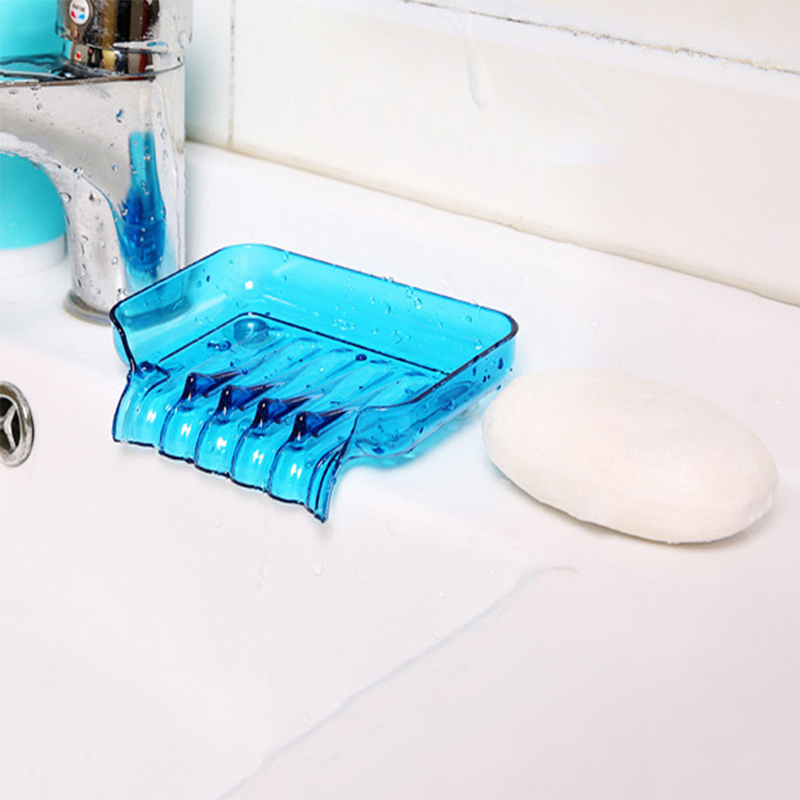 Khay Đựng Xà Phòng Bằng Nhựa 4 Màu Sắc Tùy Chọn Có Giác Hút Tiện Dụng Cho Nhà Bếp Nhà Tắm