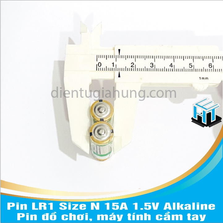 Vỉ 2 viên Pin LR1 Size N 15A 1.5V Alkaline dùng cho  đồ chơi, máy tính cầm tay