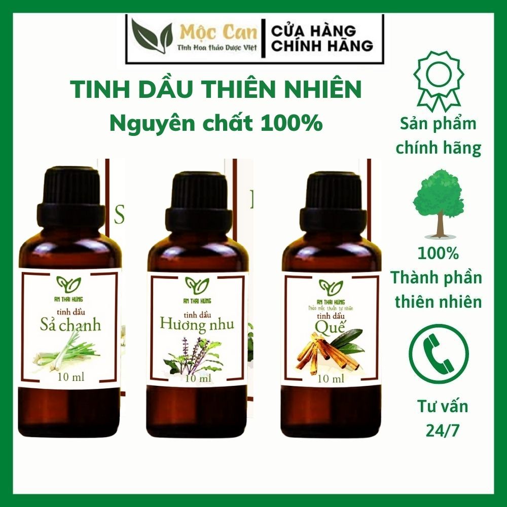 Tinh dầu thiên nhiên nguyên chất An Thái Hưng 10ml, dùng matxa, khử mùi, diệt khuẩn, làm ấm cơ thể, thư giãn,...