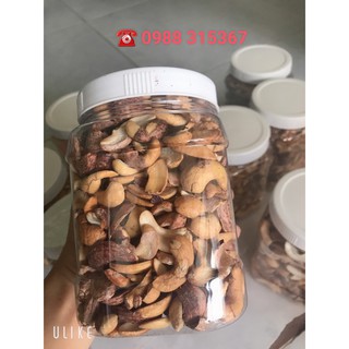 Hạt điều rang muối loại bể hạt còn vỏ lụa 500g