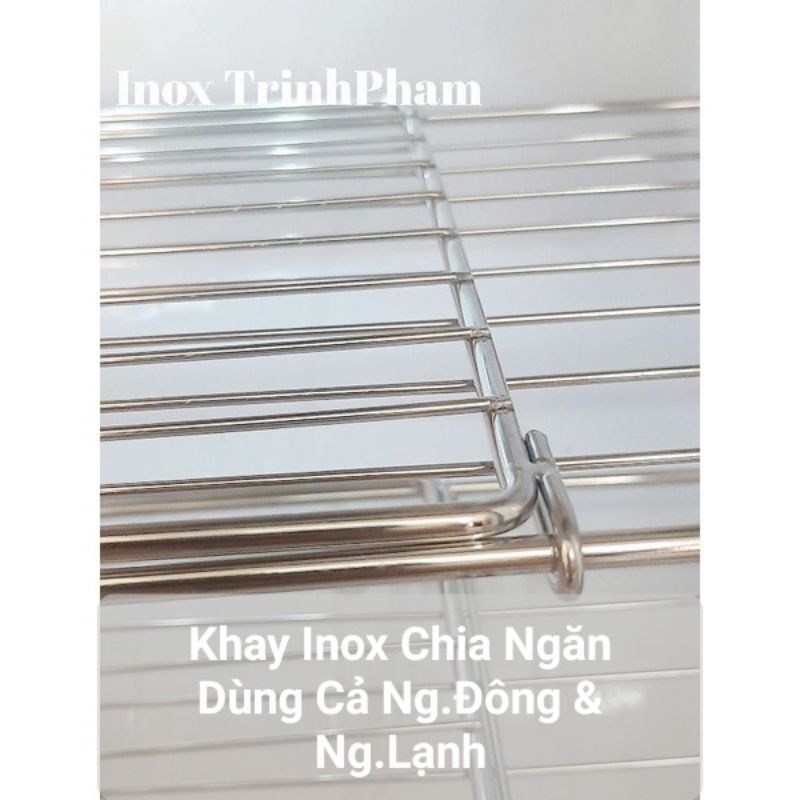 Khay Inox Chia Ngăn Tủ Lạnh, Dùng Cho Mọi Loại Tủ Lạnh