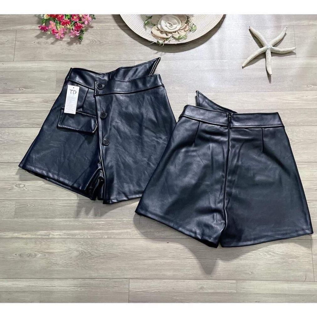 [ 𝐅𝐑𝐄𝐄 𝐒𝐇𝐈𝐏 ] QUẦN SHORT DẠ VẠT CHÉO NẮP TÚI THIẾT KẾ