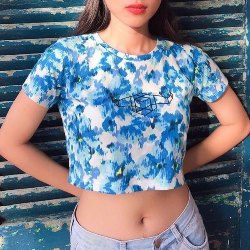 Áo croptop nữ tay lỡ , from rộng, freesize , thun cotton mềm mịn