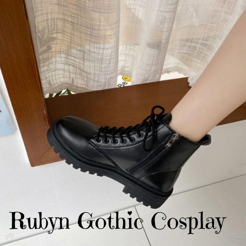 [Sẵn] 🔥 Giày Boots Chiến Binh Khóa Kéo Cá tính mẫu mới 2020 ( Size 35 - 40 ) DA LÌ | BigBuy360 - bigbuy360.vn