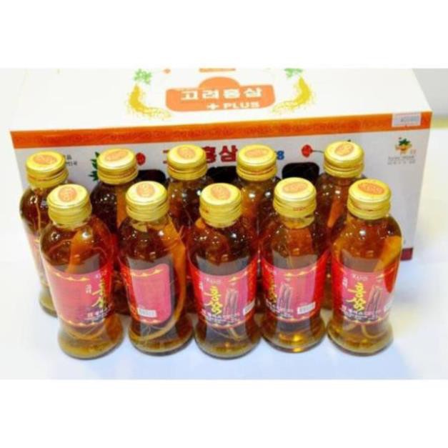 Nước Hồng Sâm Có Củ KGS 10 Chai x 120ml