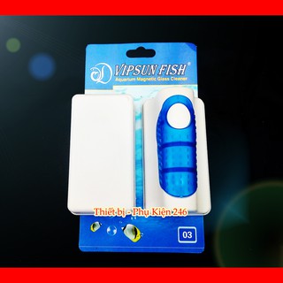 Dụng cụ vệ sinh VS-3 chà kiếng bằng nam châm dành cho hồ cá 12ly