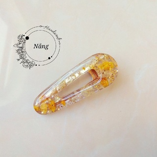 Kẹp tóc hoa baby vàng