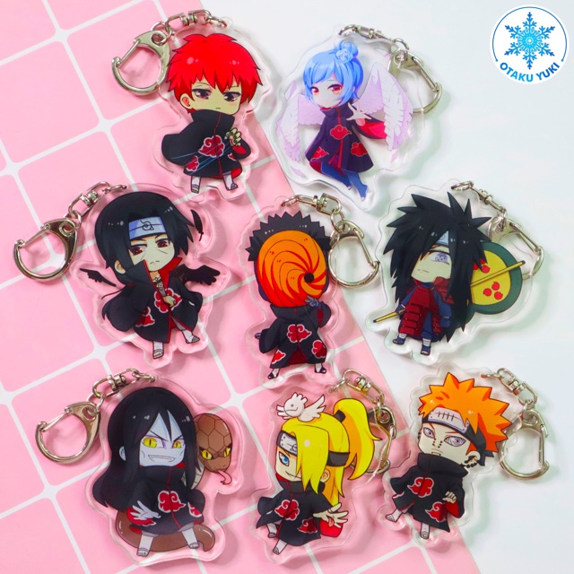 Móc Khóa Acrylic Anime Naruto Akatsuki