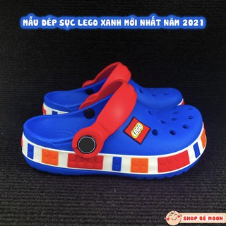 Dép sục cross trẻ em lego xanh siêu cute,kháng khuẩn chống trơn trượt và bảo vệ chân bé