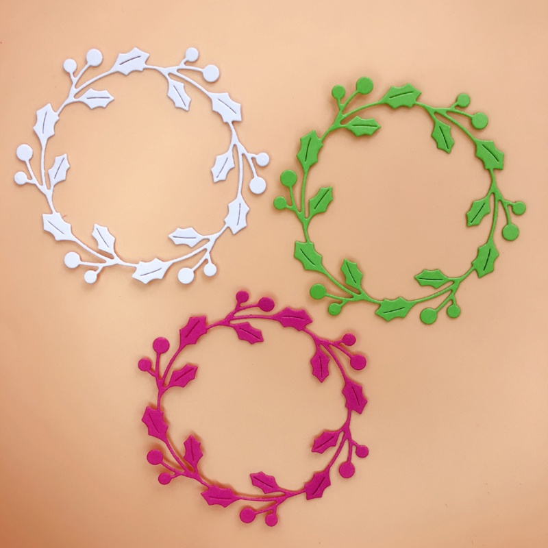 Khuôn Cắt Giấy Làm Từ Kim Loại Hình Chiếc Lá Trang Trí Scrapbook