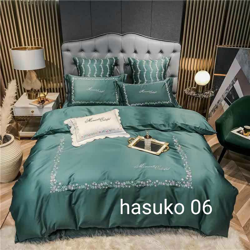 Bộ chăn ga gối lụa tencenl 60S thương hiệu