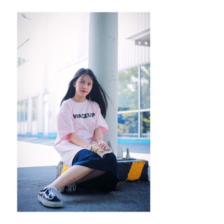 Áo thun Wazzup SG (Hồng Đen)