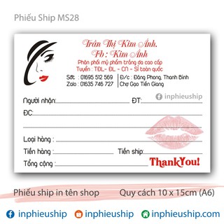 Phiếu giao 400 tờ MS28