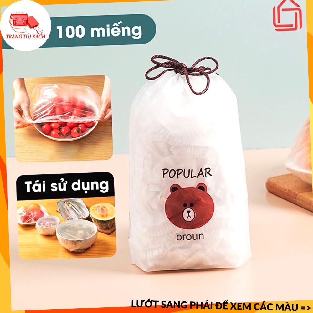 Màng Bọc Thực Phẩm Co Giãn Siêu Dai Có Chun kèm Túi Gấu TTX124
