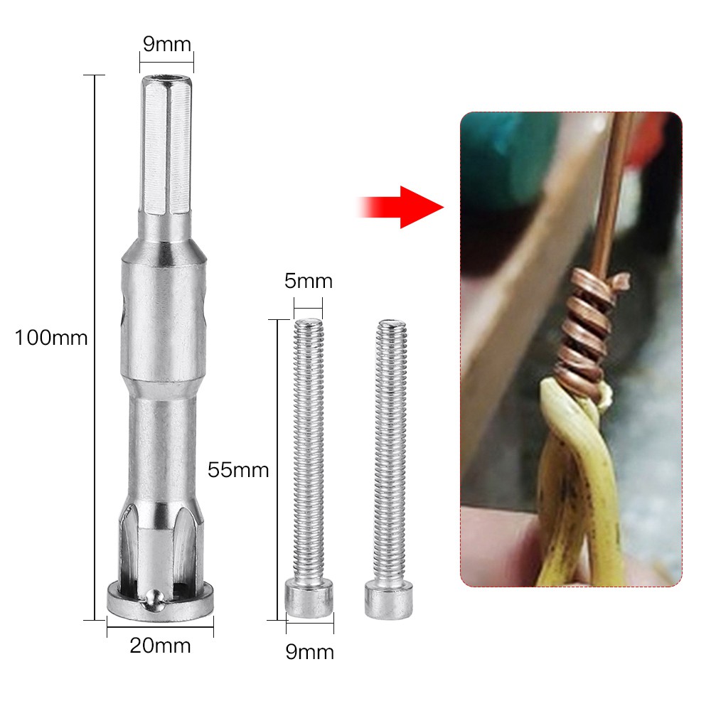 EKEZ Dụng Cụ Tuốt Vỏ Dây Cáp Loại B/A Tự Động Xoắn Đầu Nối Dây Điện