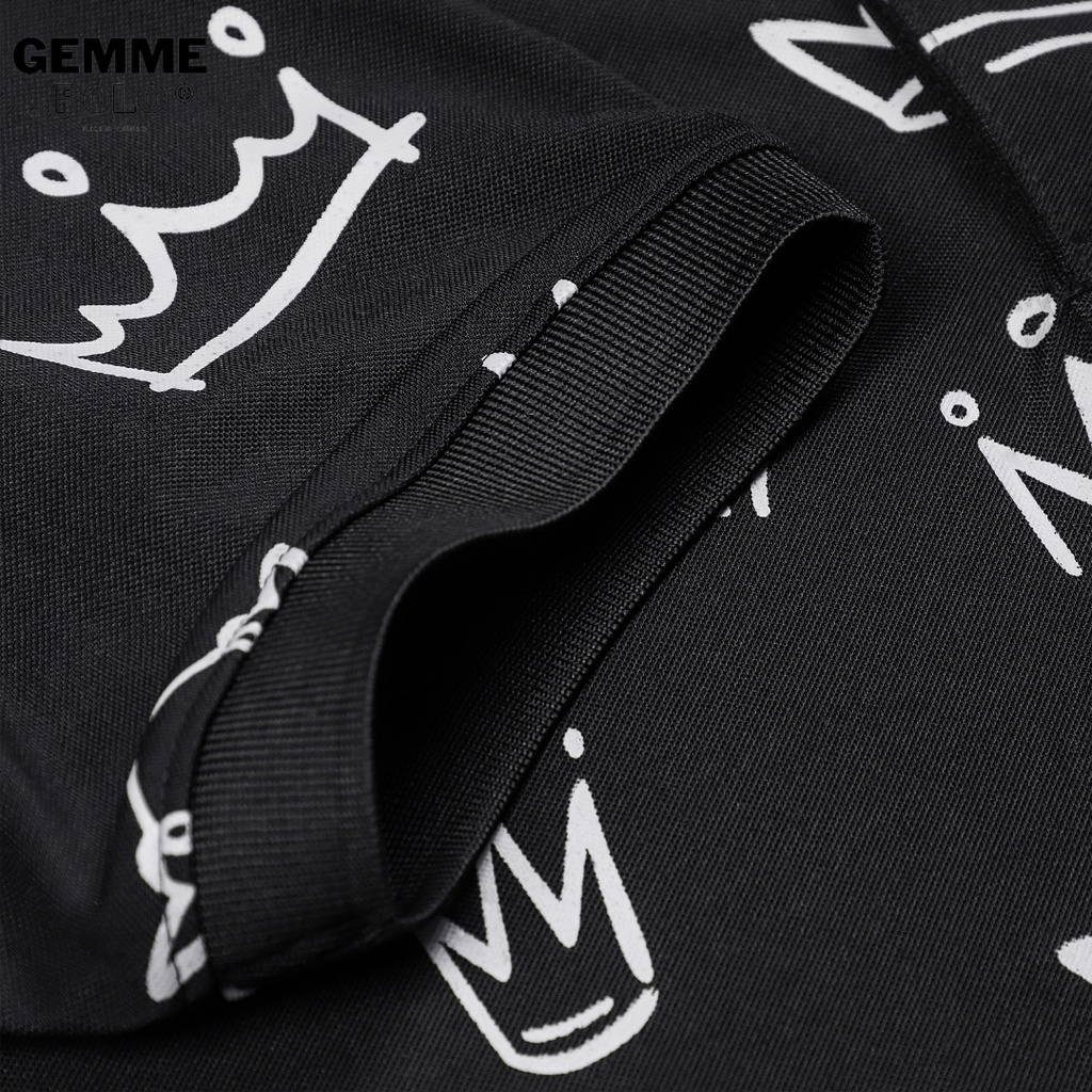 Áo Polo nam cổ bẻ GEMME MEN vương miện Fullsize 50-130kg chuẩn form, trẻ trung, thanh lịch - GEMMEPOLOVN