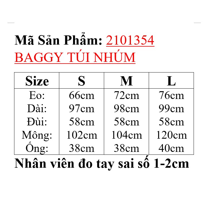 2101354 Quần baggy ống rộng dáng suông túi nhúm ulzzang cho nữ màu be có size | BigBuy360 - bigbuy360.vn