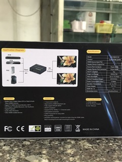 Bộ chia Hub 1 HDMI ra 2 HDMI