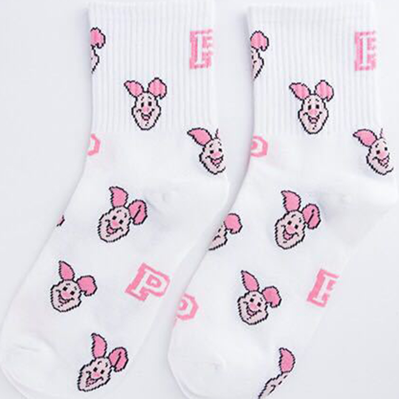 Vớ Cotton họa tiết chuột Mickey nhiều phong cách tùy chọn xinh xắn dành cho nữ