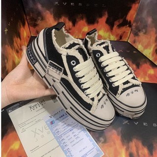 Giày Xvessel ⚡️FREE SHIP⚡️ Giày Rách Xvessel đế gỗ version 1970s nam nữ hot trend full hộp bill