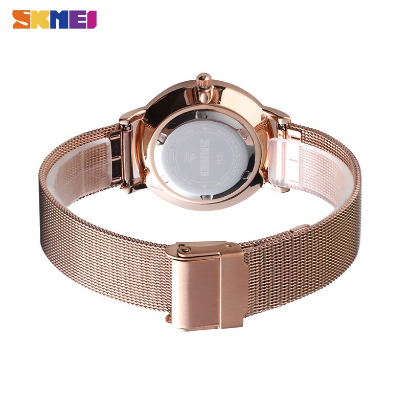 Đồng Hồ Quartz Siêu Mỏng Chất Liệu Thép Không Gỉ SKMEI