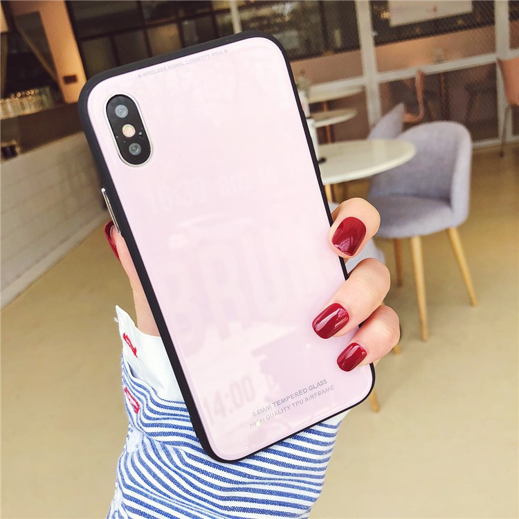 Ốp iphone Lưng Kính nhiều màu dành cho iphone 6 đến 12promax - k209