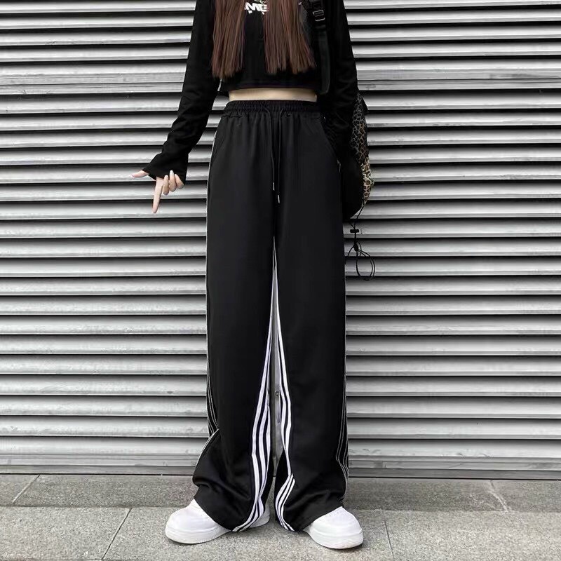 Quần suông ống rộng SIB Clothing quần sọc thể thao ống suông unisex SIB050