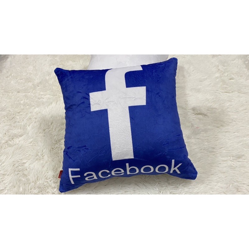 Gối tựa lưng facebook, youtube, google, shopee, zalo, tiktok