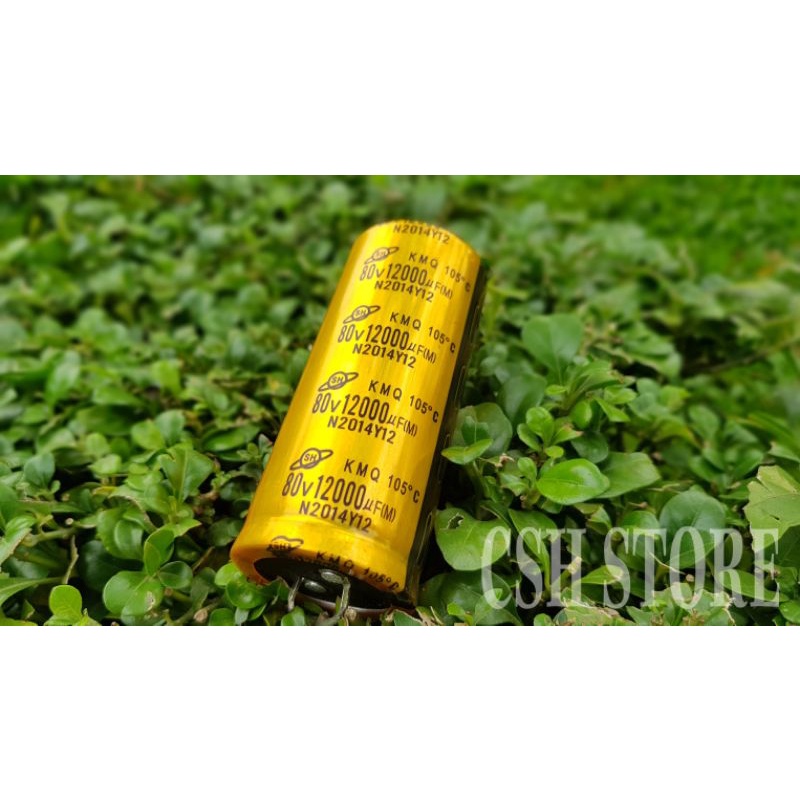 Tụ 12000uf/80V vàng KMQ chất lượng cao
